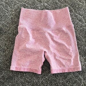 Seamless High-Rise Pink Women's Bike Shorts